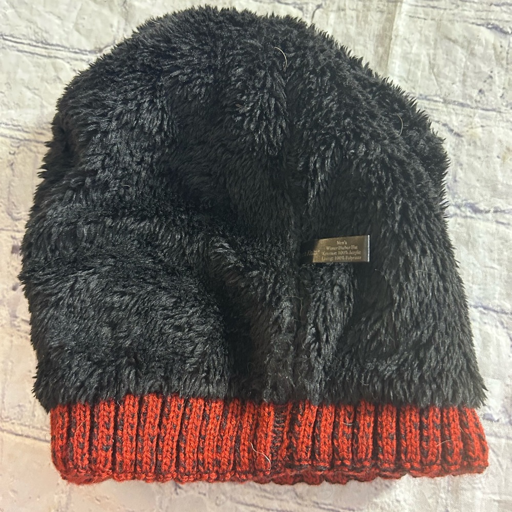 BRITTS KNITS MENS WINTER HARBOR BEANIE RUST RED COLOR ONE SIZE FITS MOST - Picture 5 of 9